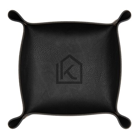 Leatherette Catchall Tray Black | No Imprint | not available | not available