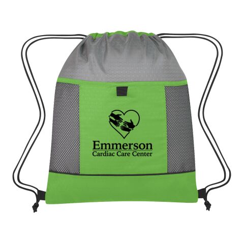 Honeycomb Ripstop Drawstring Bag Lime