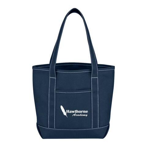 Small Cotton Canvas Yacht Tote Bag Navy Blue | No Imprint | not available | not available
