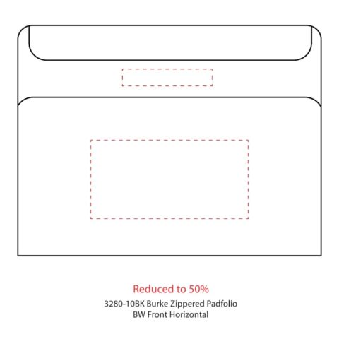 Burke Zippered Padfolio Black | No Imprint | not available | not available