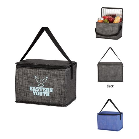 Crosshatch Non-Woven Lunch Bag Blue