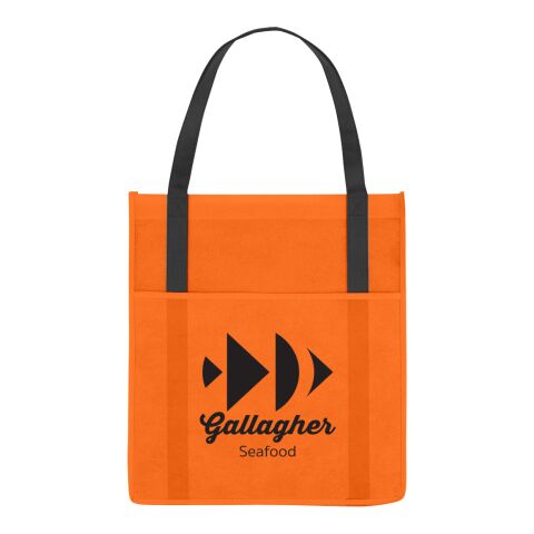 Non-Woven Shopper&#039;s Pocket Tote Bag Orange | No Imprint | not available | not available