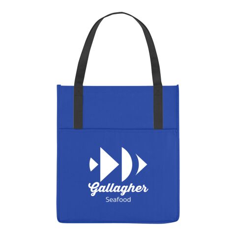 Non-Woven Shopper's Pocket Tote Bag Royal Blue