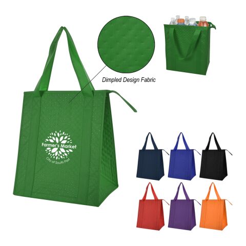 Dimples Non-Woven Cooler Tote Bag Black | No Imprint | not available | not available