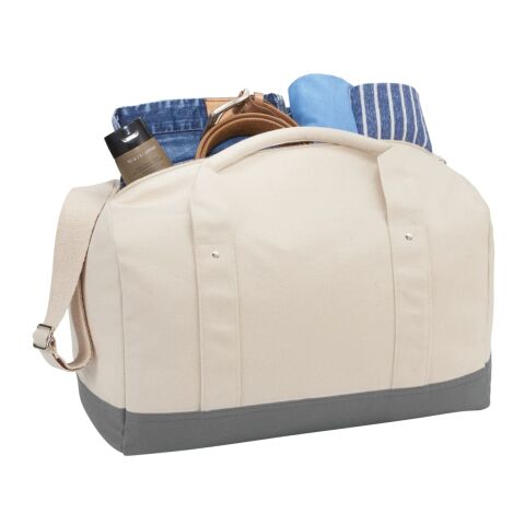 Belair 17" Cotton Canvas Duffel Gray | No Imprint | not available | not available