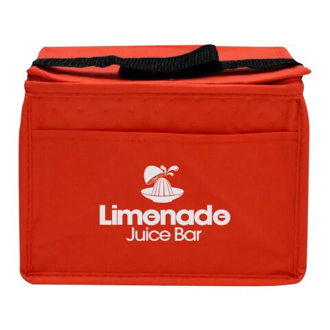 Dimples Non-Woven Cooler Bag Red