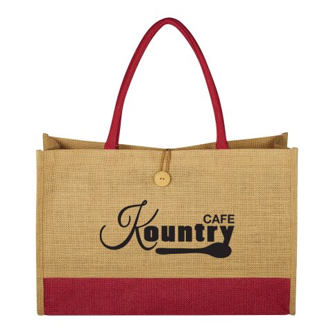 Jute Box Tote Bag Natural with Forest | No Imprint | not available | not available