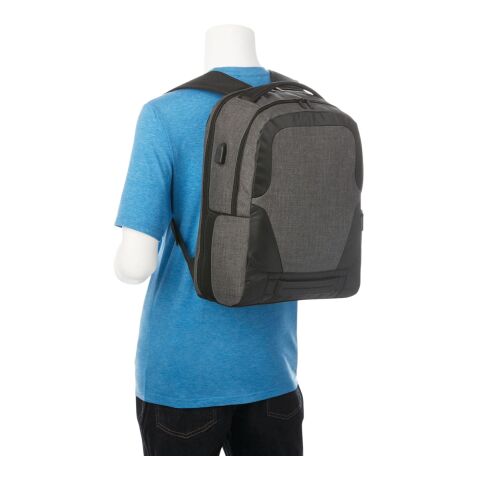 Overland 17&quot; TSA Computer Backpack w/ USB Port Charcoal | No Imprint | not available | not available