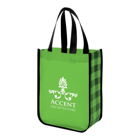 Northwoods Laminated Non-Woven Tote Bag Standard | Green with White | No Imprint | not available | not available