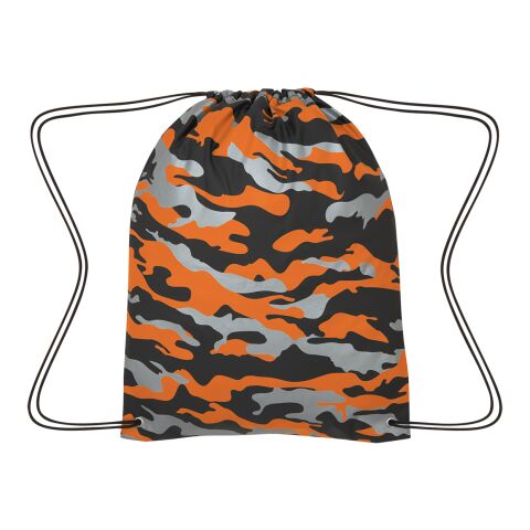 Reflective Camo Drawstring Sports Pack Orange | No Imprint | not available | not available