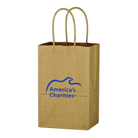 Kraft Paper Brown Shopping Bag - 5-1/4&quot; x 8-1/4&quot; Beige | No Imprint | not available | not available