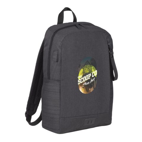 NBN Whitby Slim 15" Computer Backpack w/ USB Port Charcoal