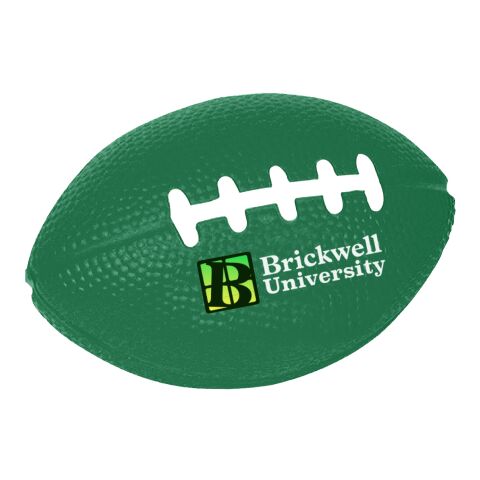 Football Shape Stress Reliever Forest Green