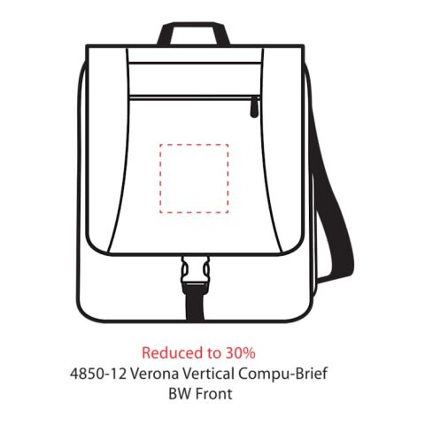 Verona Vertical 15" Computer Briefcase Black | No Imprint | not available | not available