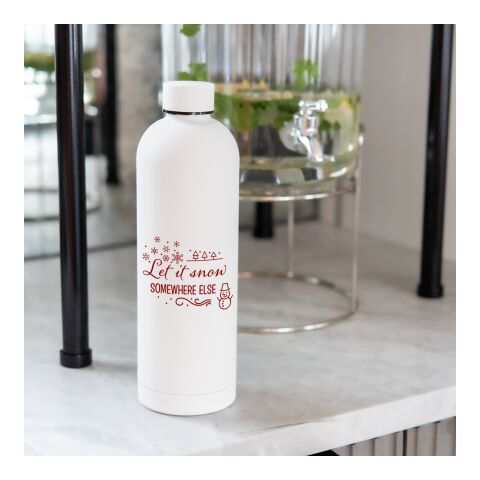33 Oz. Viviane Stainless Steel Bottle With Bamboo Lid White | No Imprint | not available | not available