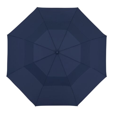 46&quot; Recycled Auto Open Umbrella Navy-White | 1-color Digital Print | Panel 3, - Centered 1&quot; up from bottom of panel | 8.00 Inches × 5.00 Inches