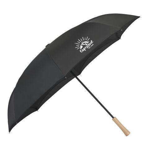 48" Recycled  Manual Inversion Umbrella Black