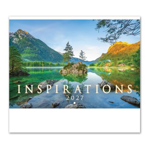 Inspirations Stapled Wall Calendar White