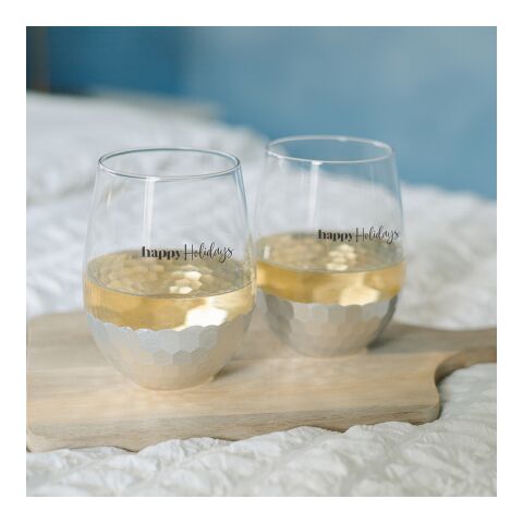 18 Oz. Florence Stemless Wine Cup Silver | No Imprint | not available | not available