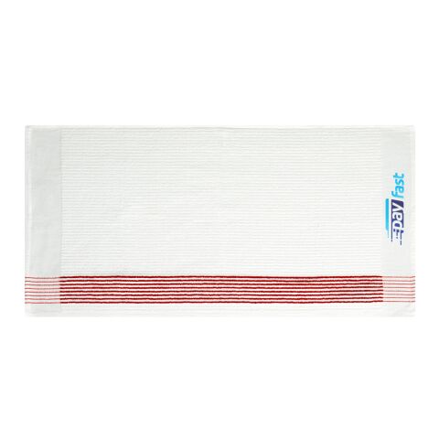 Devant Caddy Towel White-Red
