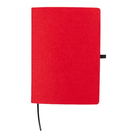 Book Club rPET Felt Notebook Red