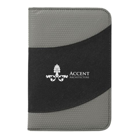 Non-Woven 5" x 7" Bubble Padfolio Gray/Black | No Imprint | not available | not available