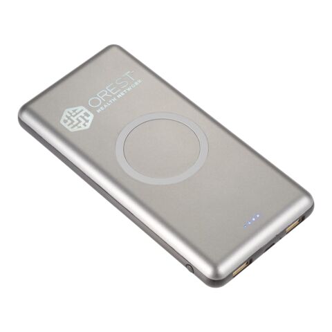 UL Listed Light Up Qi 10000 Wireless Power Bank Standard | Gunmetal | No Imprint | not available | not available