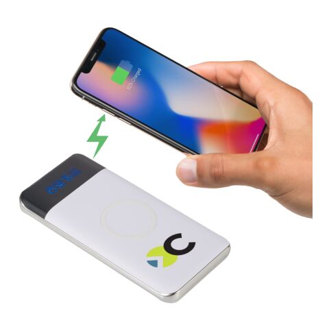 Constant 10000 mAh Wireless Power Bank w/Display White | No Imprint | not available | not available