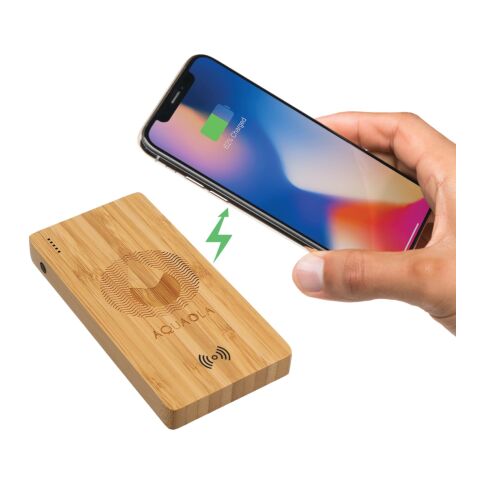 Plank 5000 mAh Bamboo Wireless Power Bank Standard | Wood | No Imprint | not available | not available