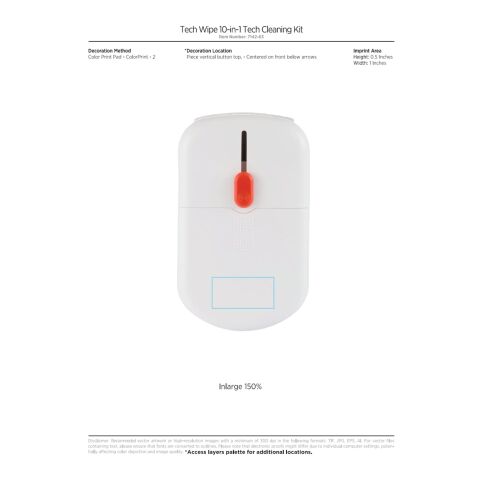 Tech Wipe 10-in-1 Tech Cleaning Kit White | No Imprint | not available | not available