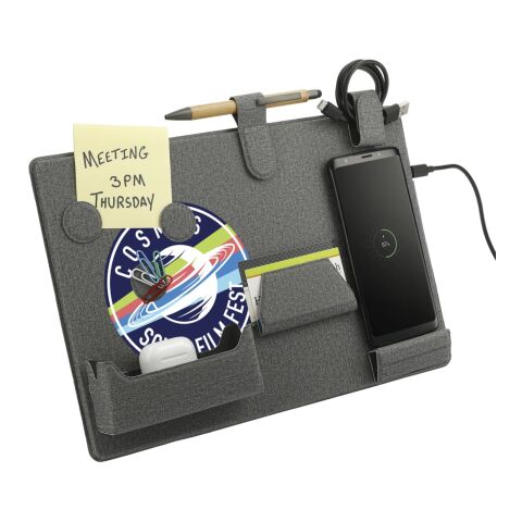 MagClick™ Fast Wireless Charging Desk Organizer Gray | No Imprint | not available | not available