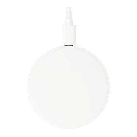 Recycled ABS MagClick™ Fast Wireless Charging Pad White | No Imprint | not available