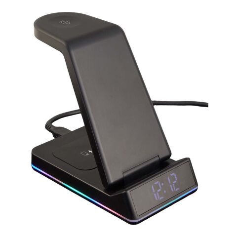 TriCharge Plus 3-IN-1 Qi Wireless Charging Stand Black