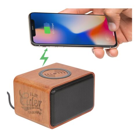Wood Bluetooth Speaker with Wireless Charging Pad Standard | Wood | No Imprint | not available | not available