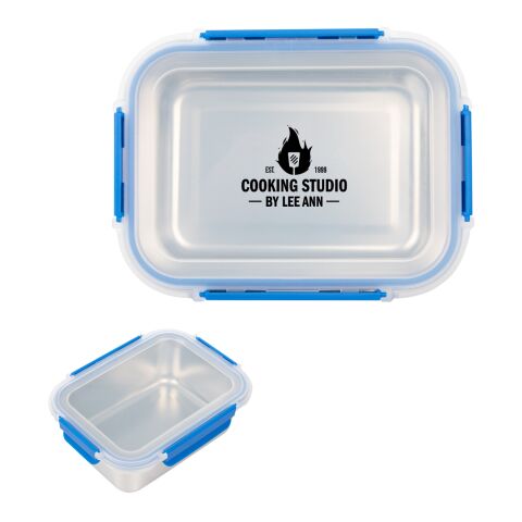 Microwavable Stainless Steel Food Container Silver with Black | No Imprint | not available | not available