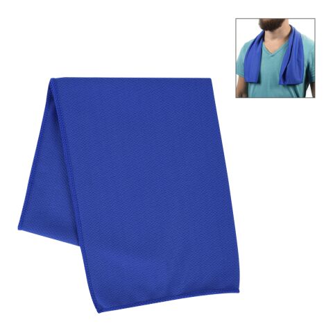RECYCLED PET COOLING SPORT TOWEL Blue