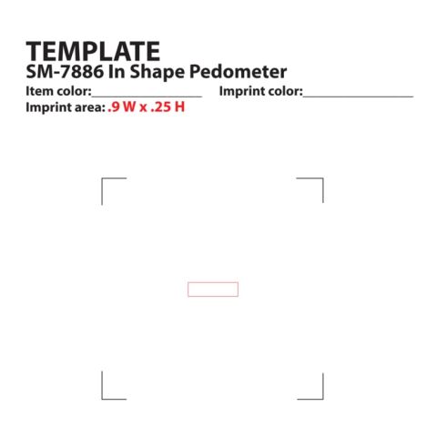 In Shape Pedometer Transparent Blue