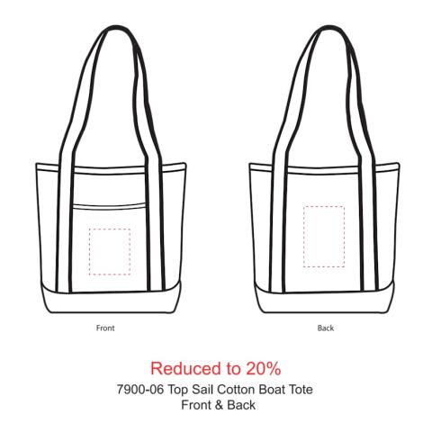 Topsail 10oz Cotton Canvas Boat Tote Navy | No Imprint | not available | not available