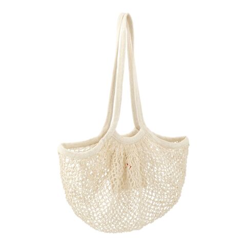 Riviera Cotton Mesh Market Bag w/Zippered Pouch Natural | No Imprint | not available | not available