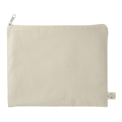 Organic Cotton Flat Travel Pouch Natural | No Imprint | not available | not available