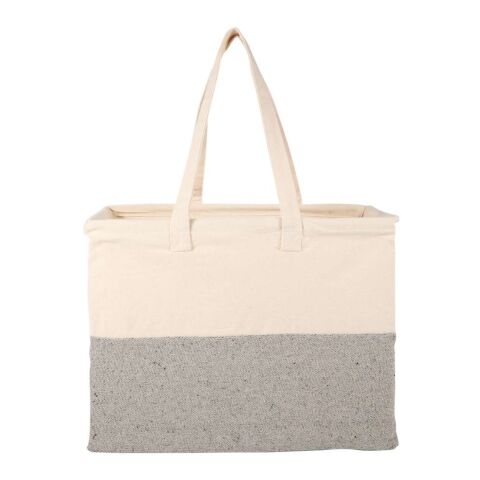 Recycled Cotton Utility Tote Natural-Gray | No Imprint | not available | not available