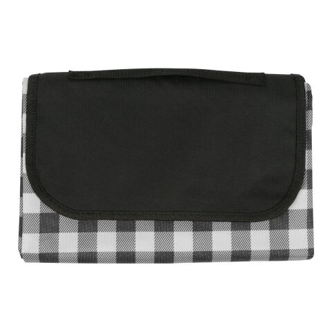 Gingham Roll-Up Picnic Blanket Black with Natural | No Imprint | not available | not available