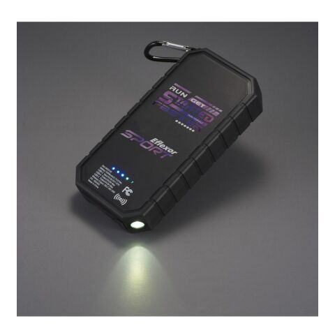 High Sierra® IPX 5 Solar Fast Wireless Power Bank Black | No Imprint | not available | not available