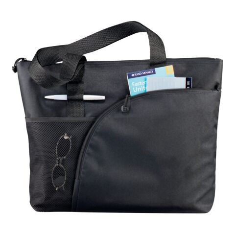 Excel Sport Zippered Utility Business Tote Black | No Imprint | not available | not available