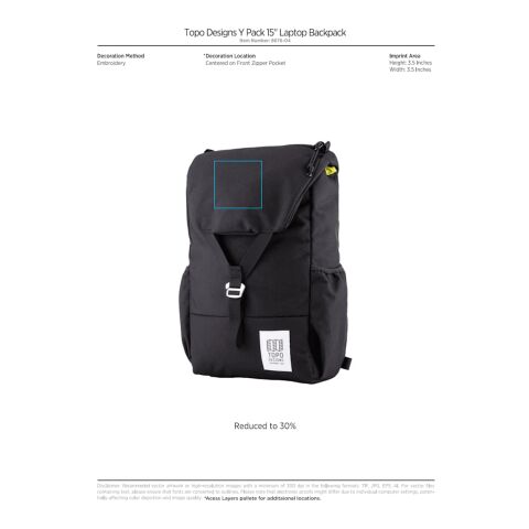 Topo Designs Recycled Y Pack 15&quot; Laptop Backpack Navy | No Imprint | not available | not available
