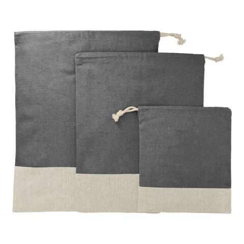 Split Recycled 3pc Travel Pouch Set Black | No Imprint | not available | not available