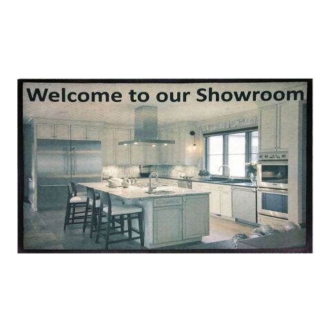 3&#039; x 5&#039; Point Of Purchase Dye Sublimated Floor Mat White | No Imprint