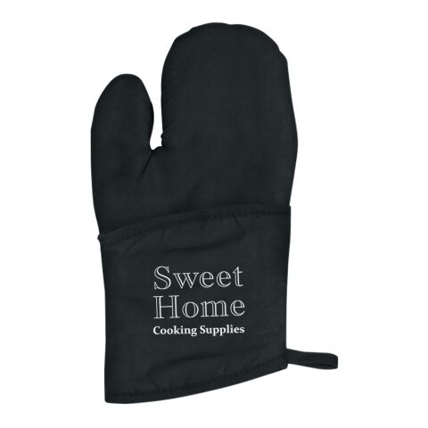 Quilted Cotton Canvas Oven Mitt Black | No Imprint | not available | not available