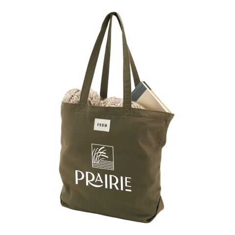 FEED Organic Cotton Shopper Tote Standard | Olive | No Imprint | not available | not available