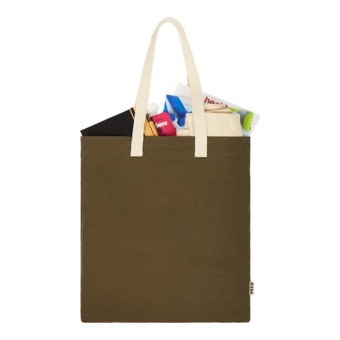 FEED Organic Cotton Convention Tote Olive Green